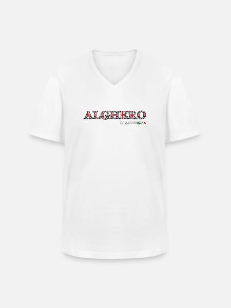 Alghero di Sardegna - Men's V-Neck T-Shirt - white