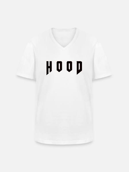 Hood - Männer-T-Shirt mit V-Ausschnitt - Weiß