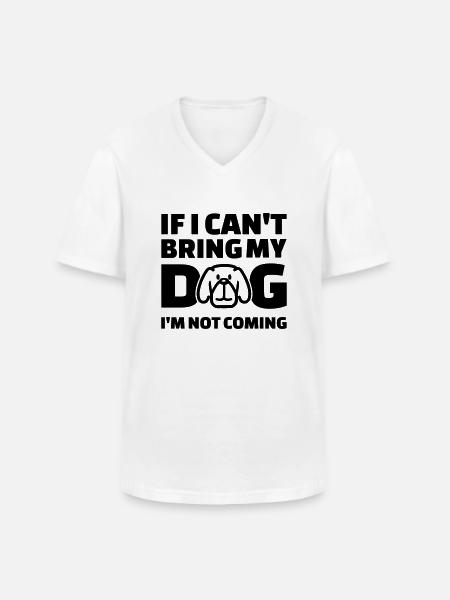Hund Spruch - Männer-T-Shirt mit V-Ausschnitt - Weiß