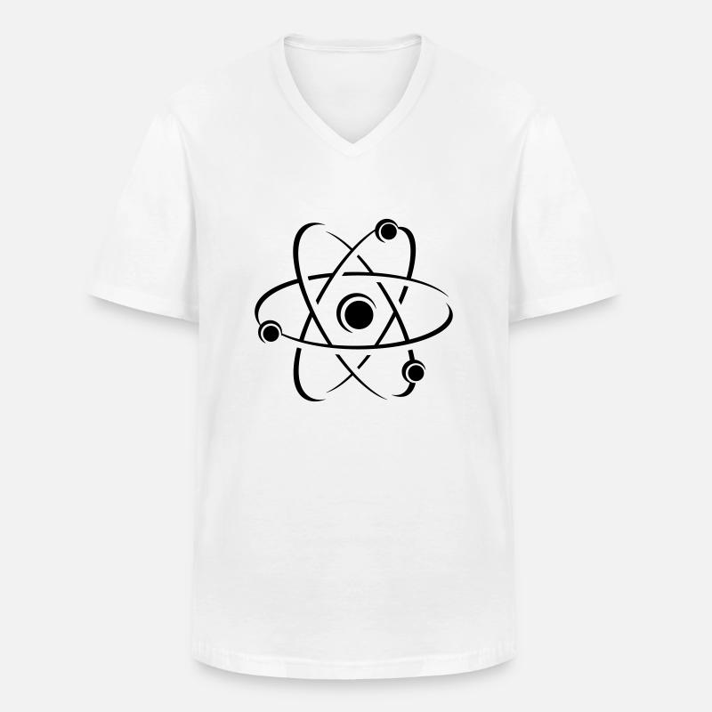 Wissenschaft Atom Icon - Männer-T-Shirt mit V-Ausschnitt - Weiß