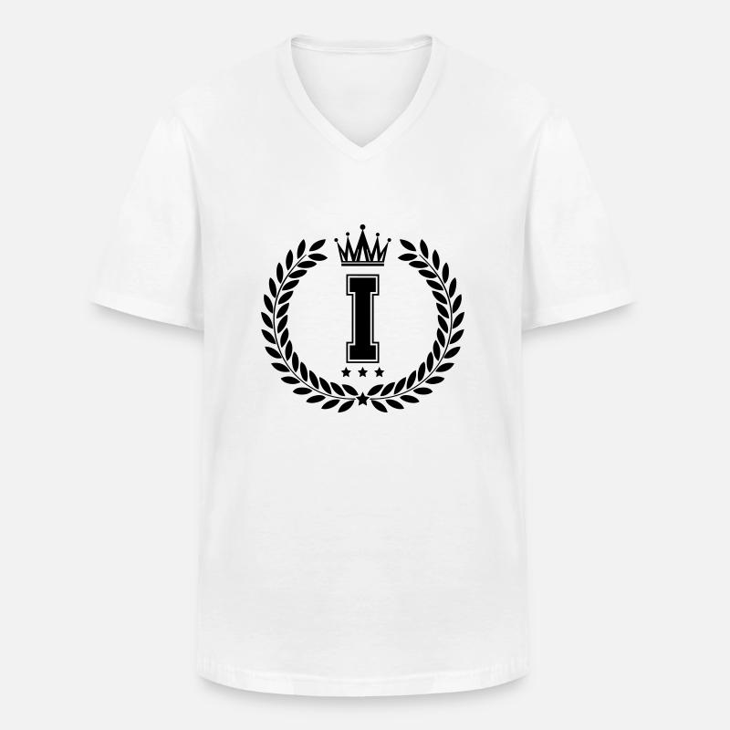 wappen I - Männer-T-Shirt mit V-Ausschnitt - Weiß