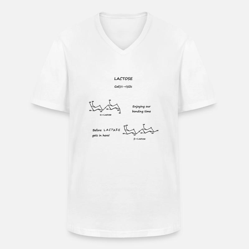 Science - Männer-T-Shirt mit V-Ausschnitt - Weiß