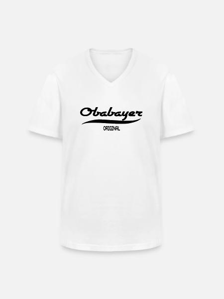 Oberbayern - Männer-T-Shirt mit V-Ausschnitt - Weiß