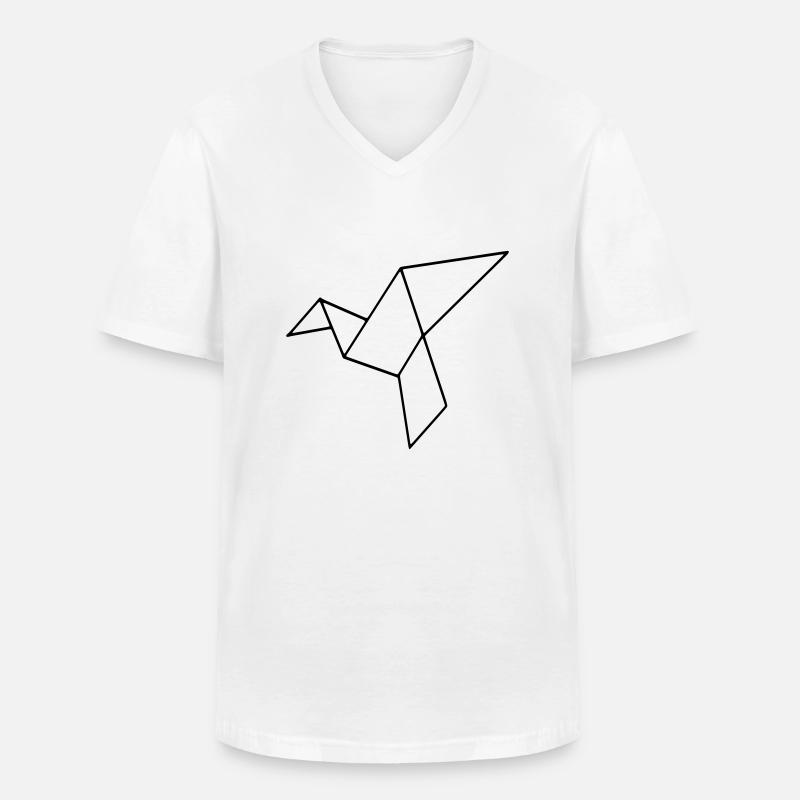 vogel - Männer-T-Shirt mit V-Ausschnitt - Weiß