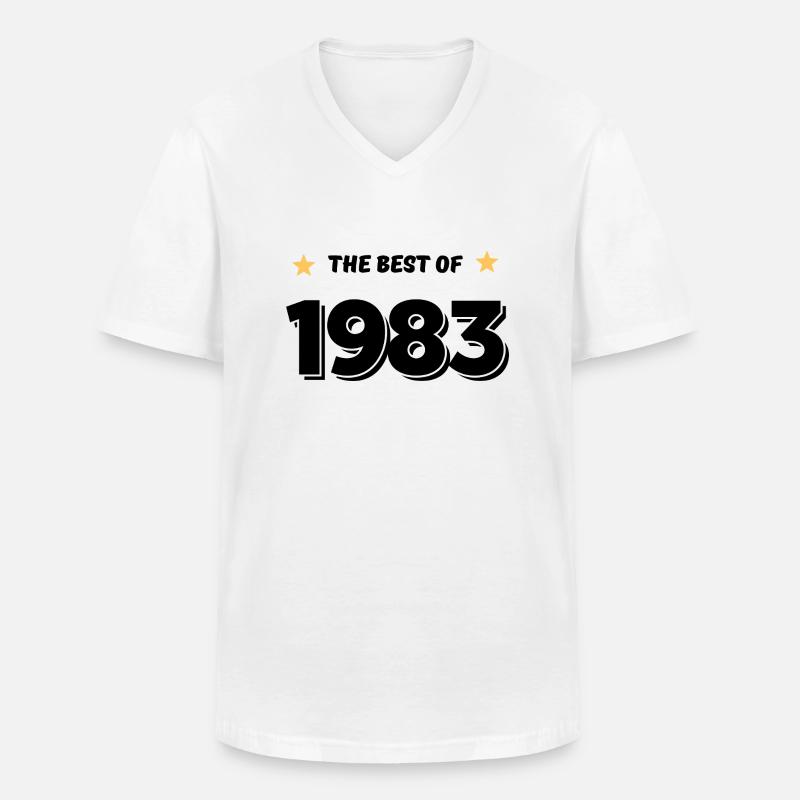 Das Beste von 1983 - Männer-T-Shirt mit V-Ausschnitt - Weiß