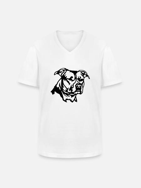 ares - T-shirt col V Homme - blanc