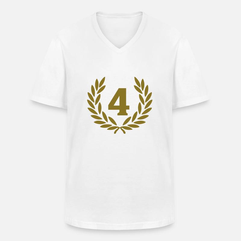 4_corona_premio_2 - Männer-T-Shirt mit V-Ausschnitt - Weiß