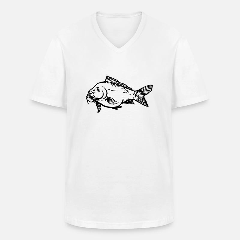 karfen4 - Männer-T-Shirt mit V-Ausschnitt - Weiß