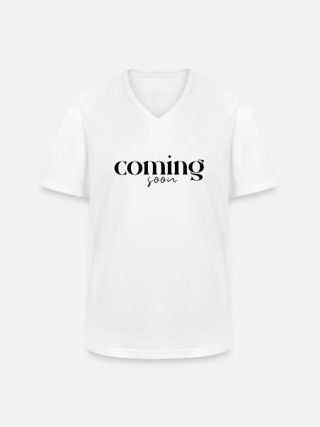 Coming soon - Men's V-Neck T-Shirt - white