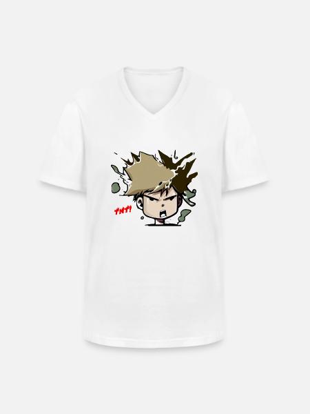 TNT - Men's V-Neck T-Shirt - white