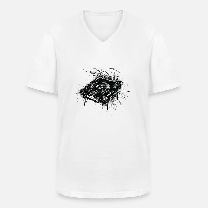 CDJ 1000 Graffiti DJ - Männer-T-Shirt mit V-Ausschnitt - Weiß