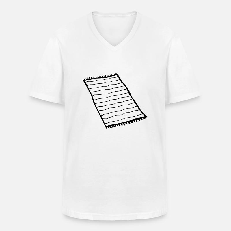 Teppich Cool Design - Männer-T-Shirt mit V-Ausschnitt - Weiß