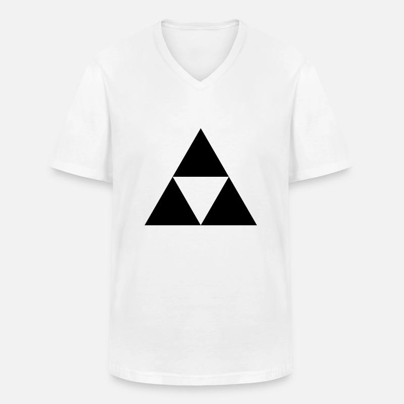 triangle - Männer-T-Shirt mit V-Ausschnitt - Weiß
