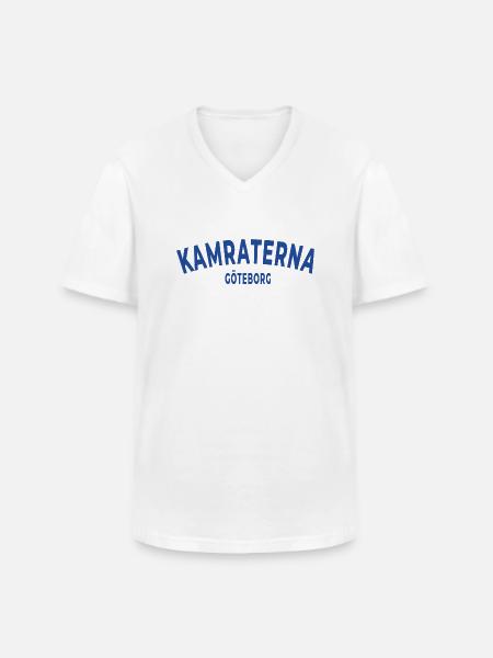 Kamraterna Göteborg - T-shirt med V-ringning herr - vit