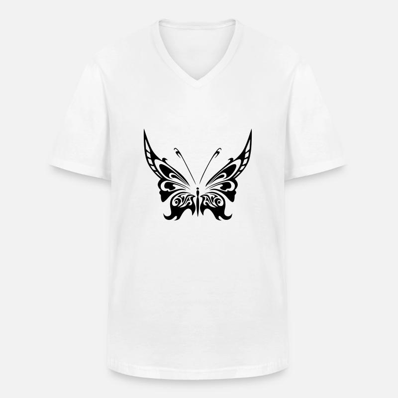 schmett2 - Männer-T-Shirt mit V-Ausschnitt - Weiß