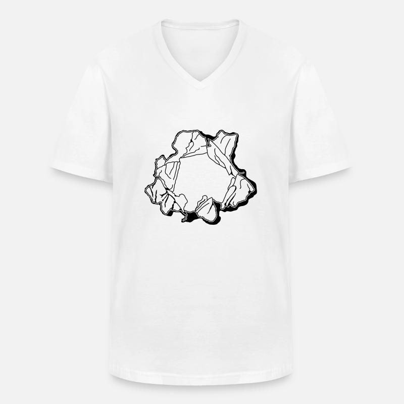 Zerrissenes Papier ca321 - Männer-T-Shirt mit V-Ausschnitt - Weiß