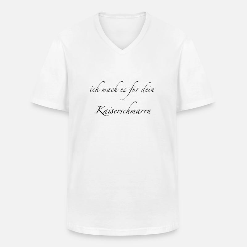 Kaiserschmarrn - Männer-T-Shirt mit V-Ausschnitt - Weiß