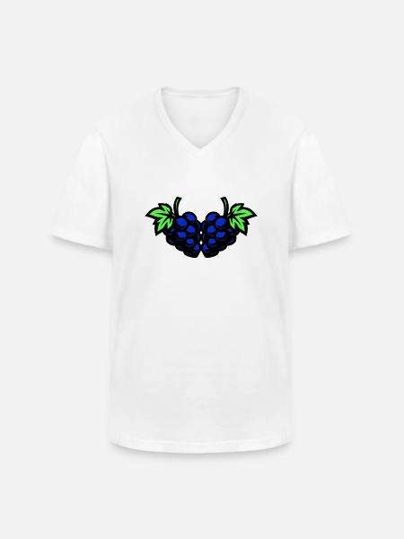 Grapes Grapes - Men's V-Neck T-Shirt - white