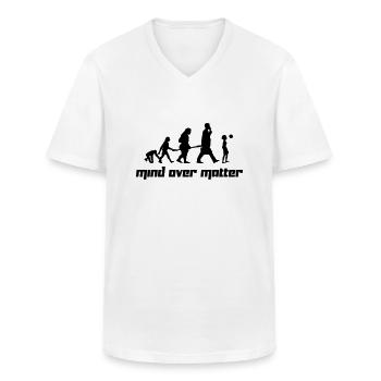 Mind over Matter (Vector) - Männer-T-Shirt mit V-Ausschnitt - Weiß - Vorne - AI Model Male 185 light (185cm)