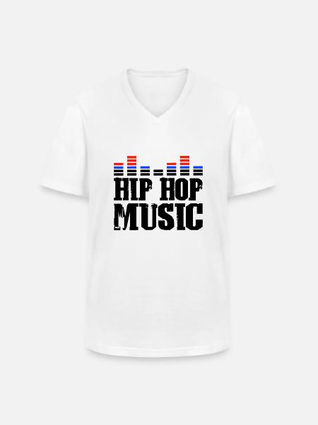 Hip Hop Music - Men's V-Neck T-Shirt - white
