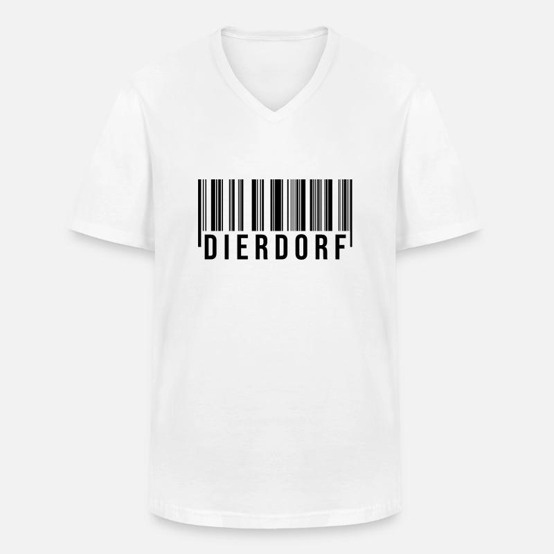 Dierdorf Westerwald - Männer-T-Shirt mit V-Ausschnitt - Weiß