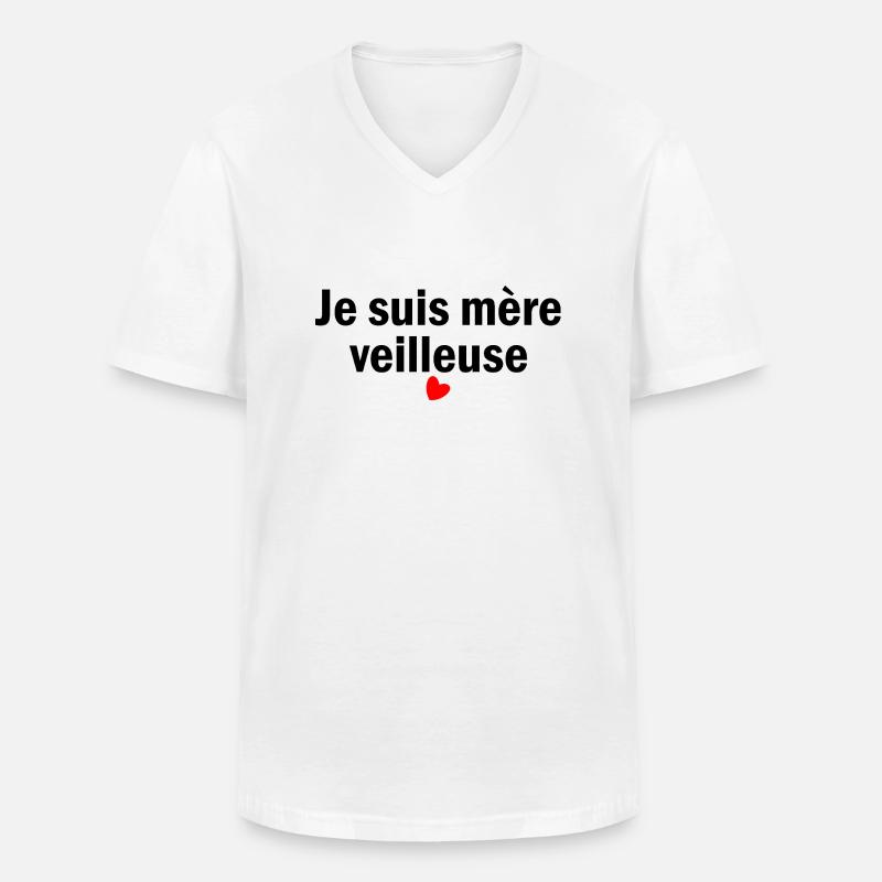 Ich bin Mutter - Männer-T-Shirt mit V-Ausschnitt - Weiß