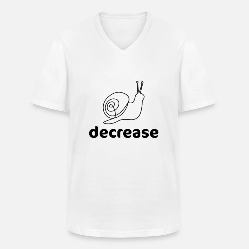 decrease - T-shirt col V Homme - blanc