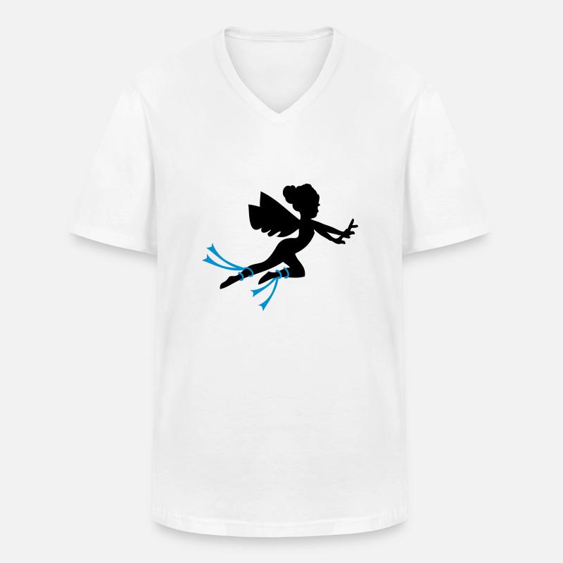 Fee griechischen Mythen - Männer-T-Shirt mit V-Ausschnitt - Weiß