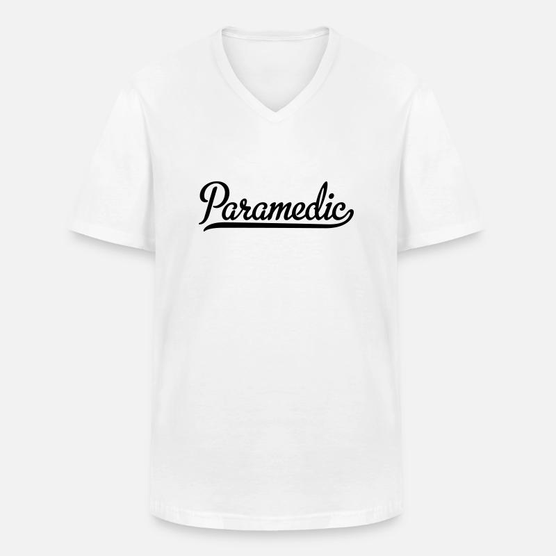 paramedic - Männer-T-Shirt mit V-Ausschnitt - Weiß