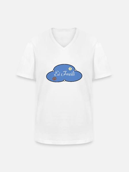 Freili - Men's V-Neck T-Shirt - white
