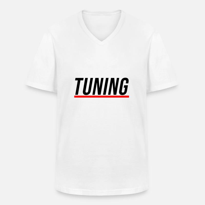 TUNING - Auto Tuning Geschenk Geschenkidee - Männer-T-Shirt mit V-Ausschnitt - Weiß