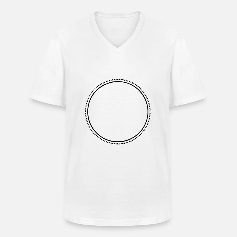 circle 4 ur design ★ Kreis - Männer-T-Shirt mit V-Ausschnitt - Weiß