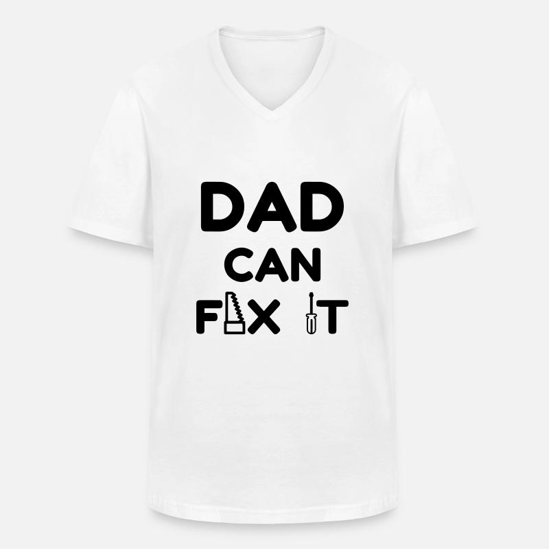 Bricolage / Basteln / Handwerker / DIY - Männer-T-Shirt mit V-Ausschnitt - Weiß