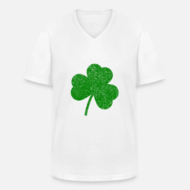 St. Patrick es Day - Männer-T-Shirt mit V-Ausschnitt - Weiß