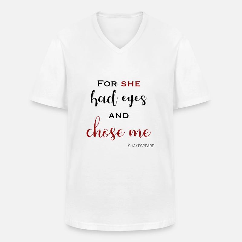 Shakespeares Satz - Männer-T-Shirt mit V-Ausschnitt - Weiß
