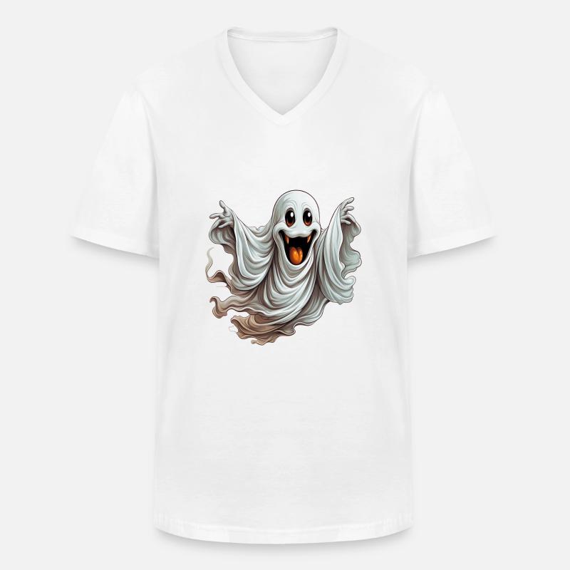 Geister, Übernatürliche Wesen oder Einbildung? - Männer-T-Shirt mit V-Ausschnitt - Weiß