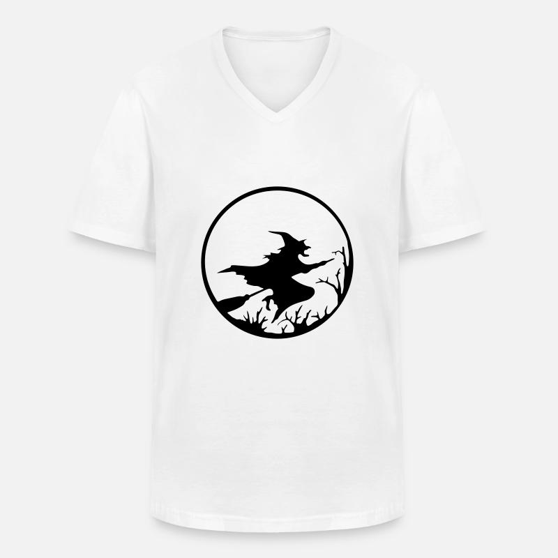 hexe - Männer-T-Shirt mit V-Ausschnitt - Weiß
