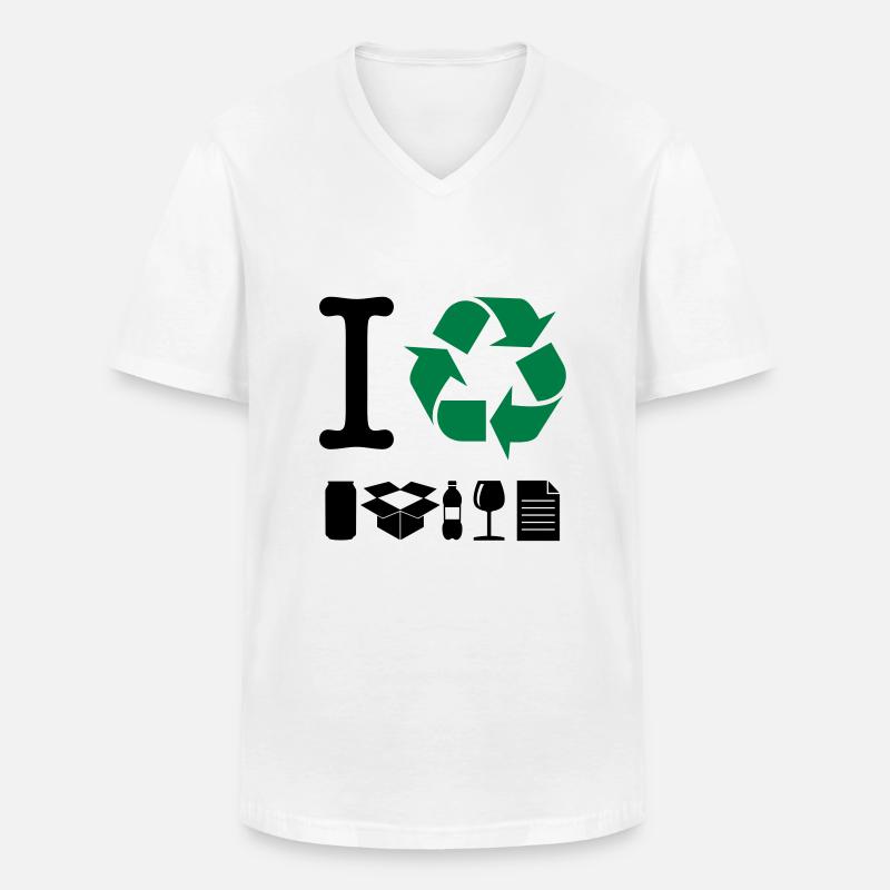 Ich bereite - Männer-T-Shirt mit V-Ausschnitt - Weiß
