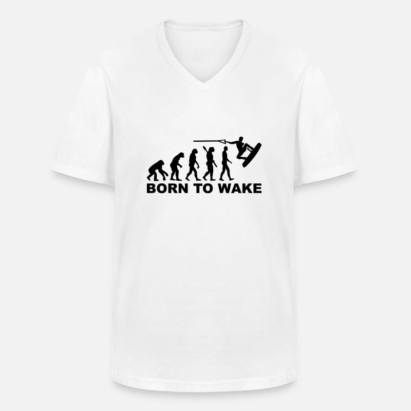 Evolution Wakeboard - T-shirt col V Homme - blanc