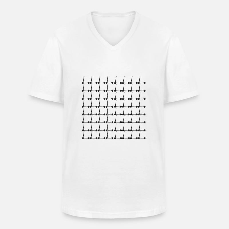 E-Scooter E-Roller Scooter - Männer-T-Shirt mit V-Ausschnitt - Weiß