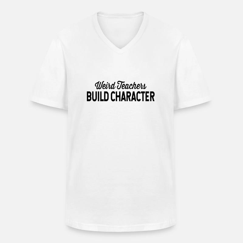 Lehrer Spruch Geschenkidee Sprüche - Männer-T-Shirt mit V-Ausschnitt - Weiß