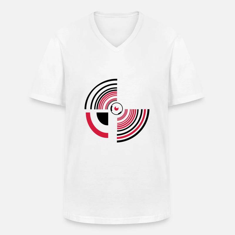 circle - Männer-T-Shirt mit V-Ausschnitt - Weiß
