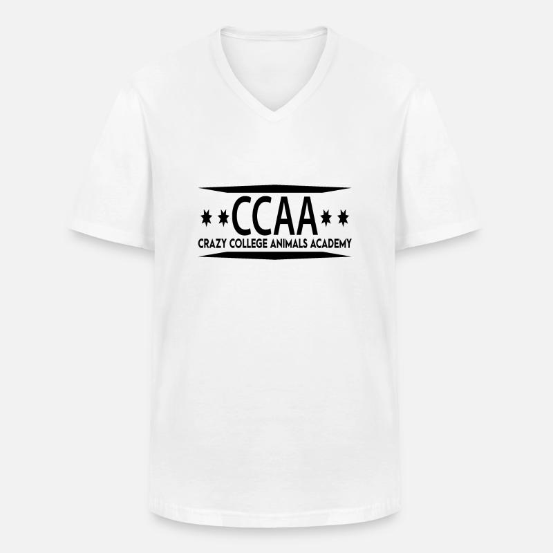**CCAA** Logo 2022 - 2 - Männer-T-Shirt mit V-Ausschnitt - Weiß