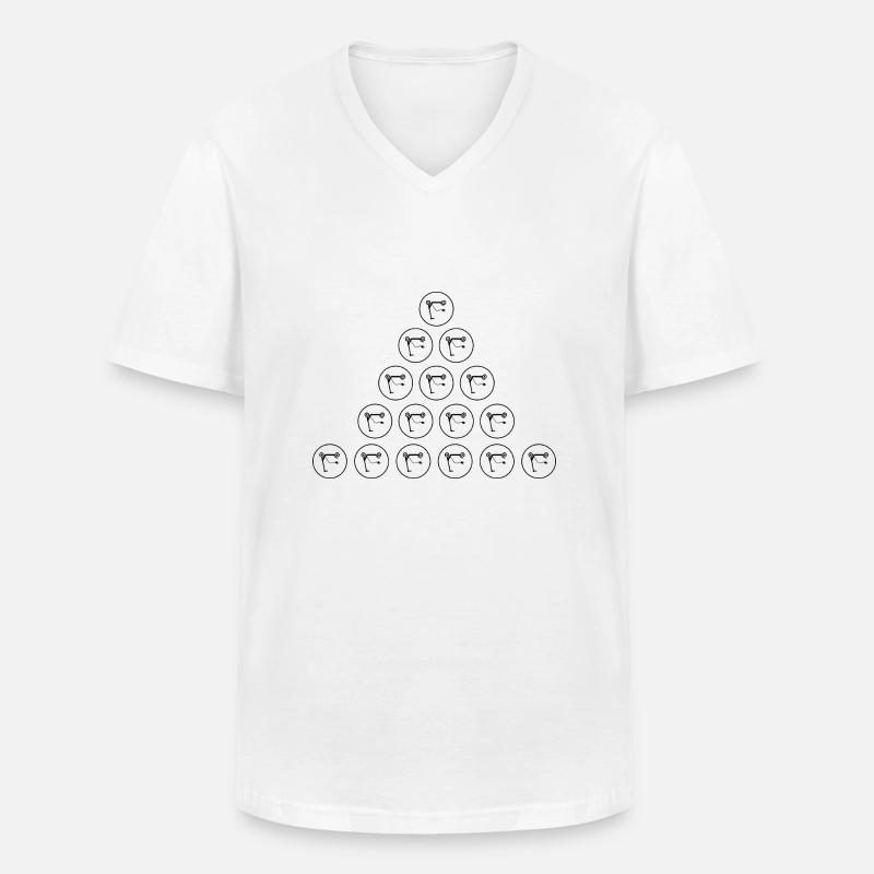 E-Scooter E-Roller Scooter - Männer-T-Shirt mit V-Ausschnitt - Weiß