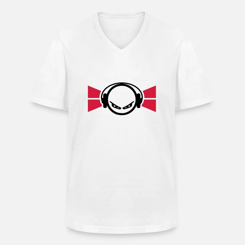 Klang - Männer-T-Shirt mit V-Ausschnitt - Weiß