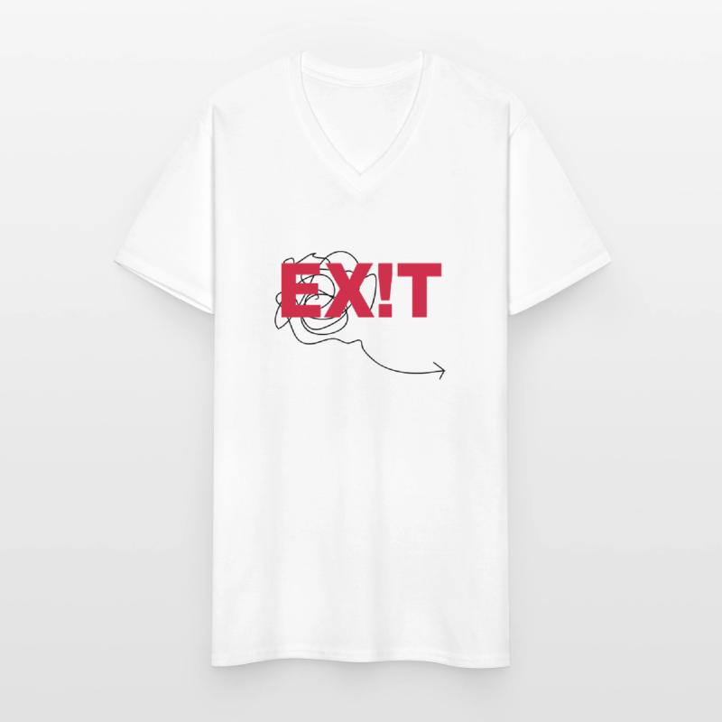 EXIT Men's V-Neck T-Shirt