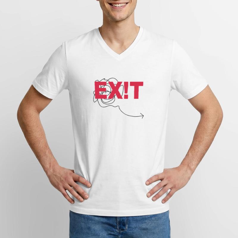 EXIT Men's V-Neck T-Shirt