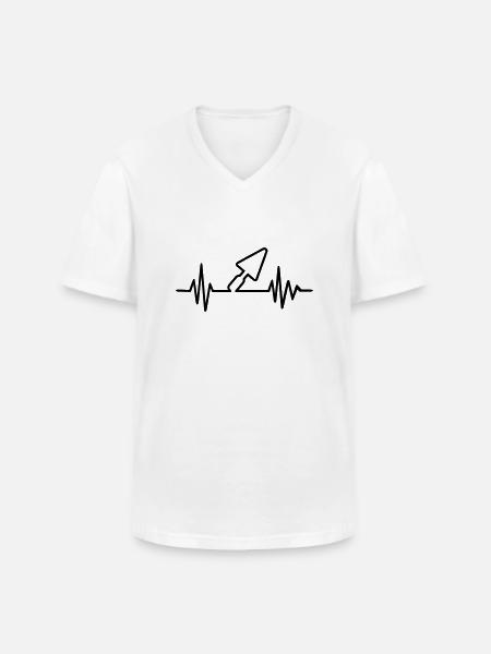 Brick layer - Men's V-Neck T-Shirt - white