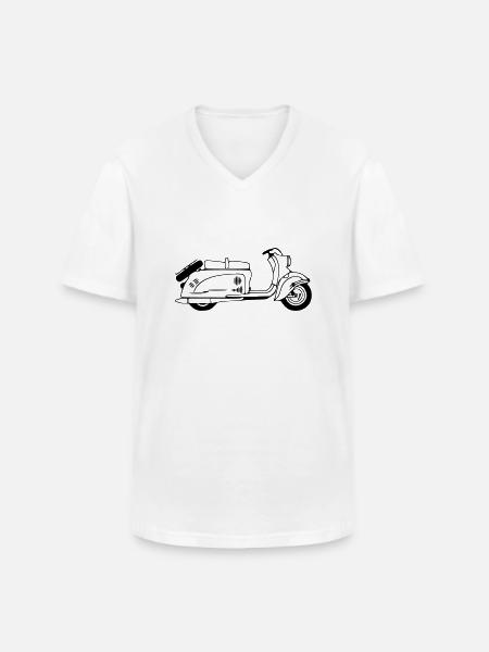 IWL Berliner Roller SR59 - Männer-T-Shirt mit V-Ausschnitt - Weiß