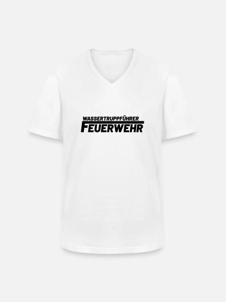 Wassertruppführer Freiwillige Feuerwehr - Männer-T-Shirt mit V-Ausschnitt - Weiß